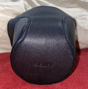 Sony LCS-ELCC Soft Carrying Case for Alpha a7 Cameras Black Leather 2 Pieces - Picture 1 of 7