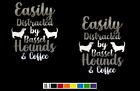 (2) DISTRACTED BASSET HOUND CUSTOM SIZE COLOR Vinyl Decal Set for TRUCKS & CARS