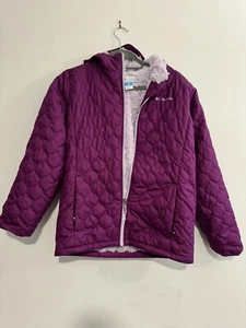 Columbia Bella Plush Winter Snow Jacket Quilted Sherpa Line Purple Girls XL - Picture 1 of 3