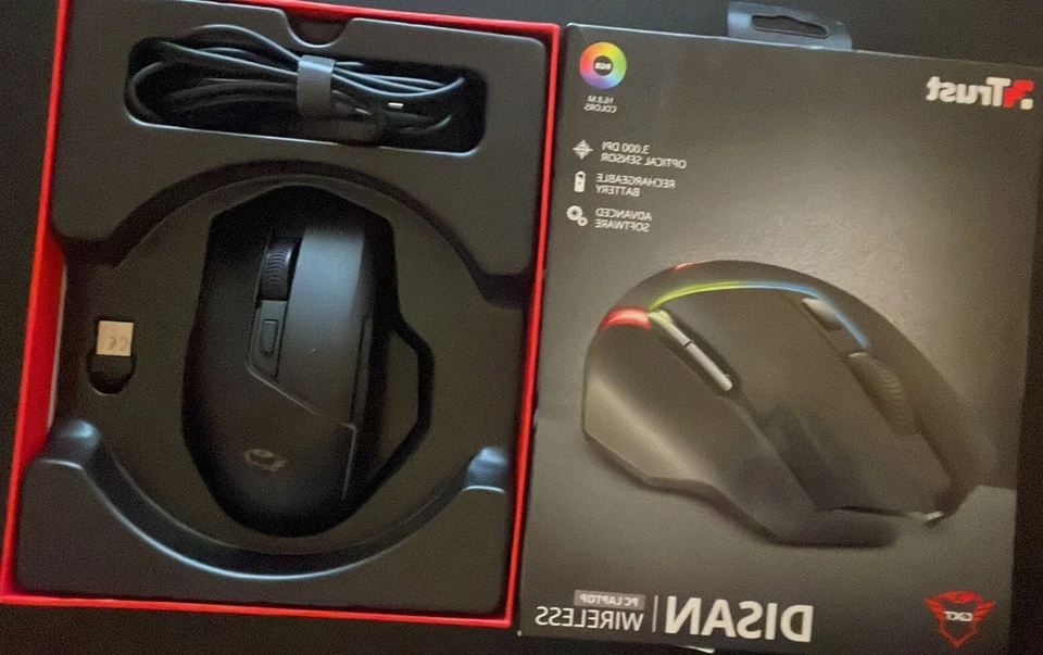 Trust Gaming GXT 161 Disan Wireless Gaming Maus ✅ DEFEKT ✅ - Bild 1 von 1