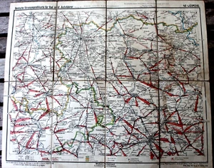 28414 Straßenprofilkarte Road Map 42 Leipzig Saxony Mittelbach - Picture 1 of 1