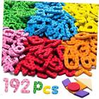 192 Pcs Magnetic Letters Numbers 9 Color(With Pattern Blocks,Symbols) Foam 