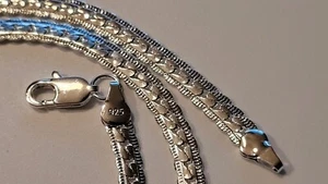 Collana Catenella Collo Placcato Argento - Lunghezza: 45 CM ( Ref. 440) - Foto 1 di 2