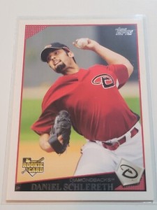 DANIEL SCHLERETH 2009 Topps Update Rookie #6 Six Degrees of Mantle.  DBACKS
