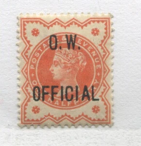 QV 1896 1/2d  overprinted Office of Works Official mint o.g. hinged - Picture 1 of 1