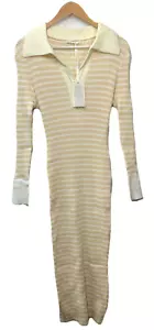 GRACE KARIN Women's Long Sleeve Sweater Dress Casual V-Neck Knit Size XL Ivory - Picture 1 of 10