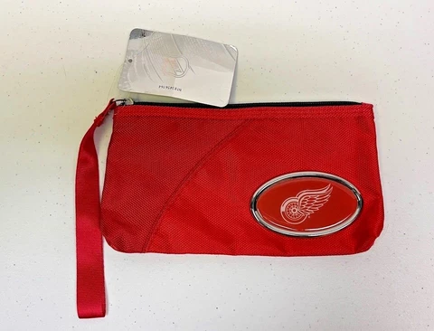 Detroit Red Wings Wristlet Purse Bag NEW w/tags MVF Most Valuable Fan NHL Hockey Cover