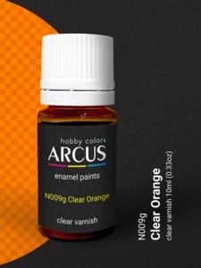 Arcus N009 Vernici Nitro Arancione Trasparente Vernice Trasparente 10ml. - Foto 1 di 2