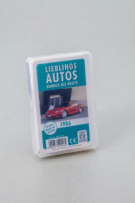 LIEBLINGS AUTOS Auto Quartett 1986 Baujahr Geburtsjahr 39. Geburtstag Geschenk Spielkarten Neu
