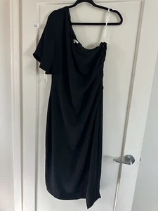 Tussah Size 16 Black One Shoulder Dress Long - Picture 1 of 4