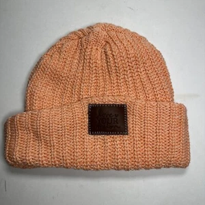 Love Your Melon Beanie Winter Hat 100% Cotton Knit Cuffed Orange Women OSFA - Picture 1 of 4