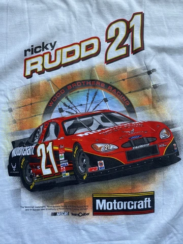 Vintage RARE NASCAR Ricky Rudd #21 Size.XL Wood Brothers Racing Cover