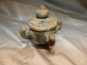 Antique Cast Iron 4 Hooks Clothesline Pole Cap Gate Post Acorn Top - 2" I.D. - Picture 1 of 6