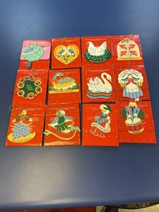 Vintage Avon The Twelve Days Of Christmas Ornaments In Original Boxes - Picture 1 of 7