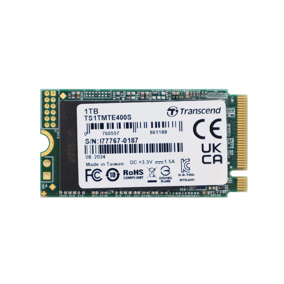 Transcend MTE400S 1TB M.2 2242 NVMe SSD Festplatte TS1TMTE400S 1000GB - Bild 1 von 1
