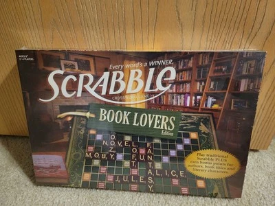 Scrabble Book Lovers Edition Suspense & Drama Hasbro - Image 1 of 2