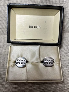 Double H Monogram Cuff Links - Vintage Hickok - Picture 1 of 8
