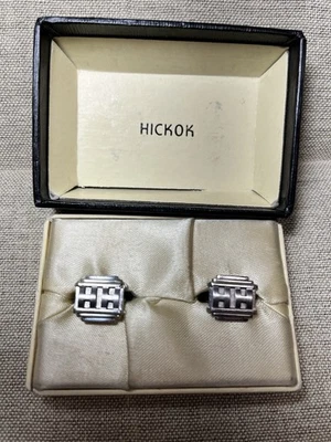 Double H Monogram Cuff Links - Vintage Hickok - Image 1 of 4