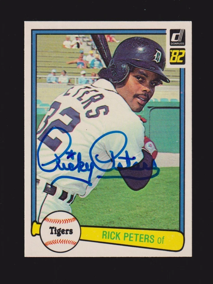 1982 DONRUSS #155  Rick Peters  DETROIT TIGERS  SIGNED AUTOGRAPH AUTO COA - Image 1 of 1