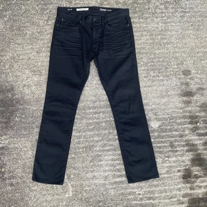 Gap 1969 Men's Black Coated Skinny Jeans, Casual Denim, W32 L30 - Picture 1 of 11