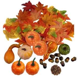 Indoors Outdoor User friendly Pumpkin Decors Autumn Leaves Party Supplies - Picture 1 of 8