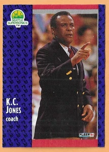 K.C. JONES SEATTLE SUPERSONICS #191 FLEER 1991 - Picture 1 of 2