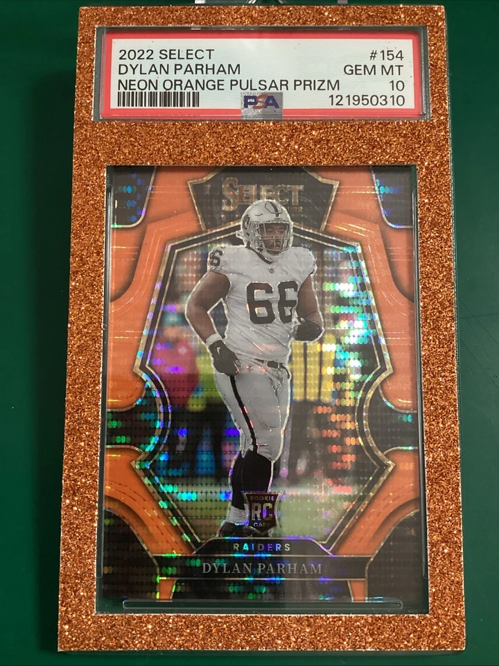2022 Select #154 Dylan Parham Zebra Neon Orange Pulsar /7 PSA 10 CARD COLOR MATC - Image 1 of 4