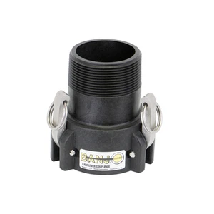 Banjo 3 Arm Extended Poly Cam Lever Coupling 3" Female Coupler X 3" MNPT - 303B - Picture 1 of 3