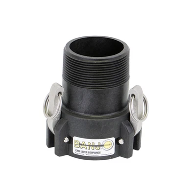 Banjo 3 Arm Extended Poly Cam Lever Coupling 3" Female Coupler X 3" MNPT - 303B - Image 1 of 3