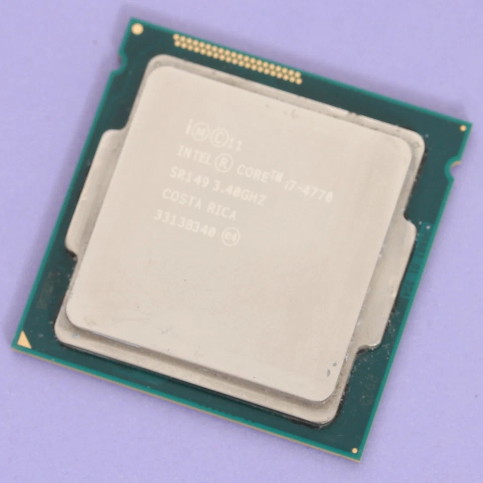 Intel Core i7 4th Gen i7-4770 Quad Core CPU 3.4Ghz Haswell 8MB LGA1150 SR149 - Image 1 of 3
