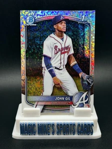 John Gil 2025 Bowman cromo 1er mini refractor diamante #BCP-172 BRAVES SP - Imagen 1 de 2