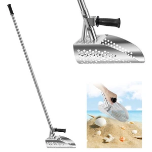 Metal Detector Sand Scoop Stainless Steel Metal Detecting Hunting Scoop-☀ - Picture 1 of 11