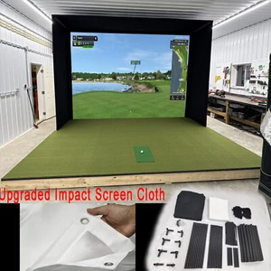 Upgraded Golf Simulator Enclosure for Indoor Golf Setup,Dual-layer screen fabric - Bild 1 von 8