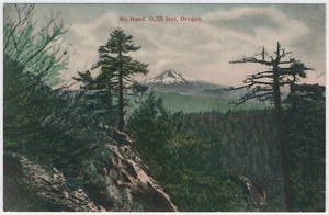 Mt. Hood, 11,225 feet, Oregon, Printed Postcard, Divided Back, Unposted, Germany - Picture 1 of 2