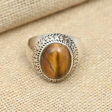 Tiger's Eye Gemstone Sterling Silver Gemstone Ring All Ring Size Available