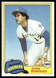 Tarjeta de béisbol Juan Beniquez 1981 Topps #306 Seattle Mariners - Imagen 1 de 2
