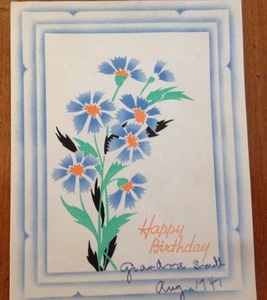 Vintage 1940's "Happy Birthday" Greeting Card - Picture 1 of 4