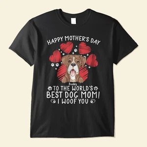We Woof You Personalized Shirt Mothers Day Loving Gift For Dog Mom Dog Lover - Picture 1 of 4