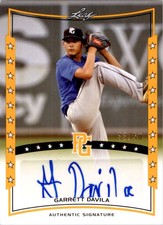 2014 Leaf Perfect Game Showcase Autographs Gold #AGD1 Garrett Davila /50