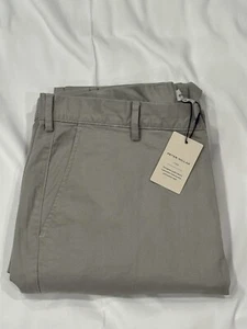 Pantalones de sarga Peter Millar Crown para hombre nuevos con etiquetas, Soft Touch Pima, gris, 36 X 36 - Imagen 1 de 11