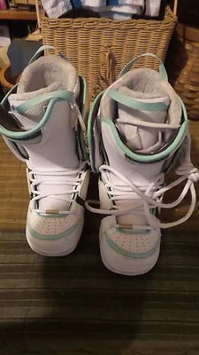 Damen-Snowboardstiefel – Bastille Roivie SDS – Größe 6 weiß meerschaumgrün - Bild 1 von 4