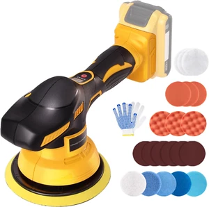 Cordless Car Buffer Polisher with 8 Variable Speed, Car Polisher for Detailing/P - Picture 1 of 7
