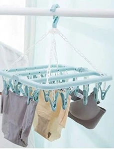 TUKE 32 Clip Appendiabiti Pieghevole Appendiabiti Bambini Adulti Asciugabiancheria... - Foto 1 di 5