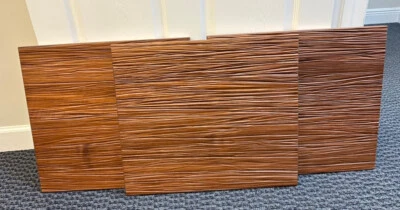 Puertas superpuestas de textura de nogal medio corteza diseño salamandra (2) y puerta insertada (1) Foto 1 de 4