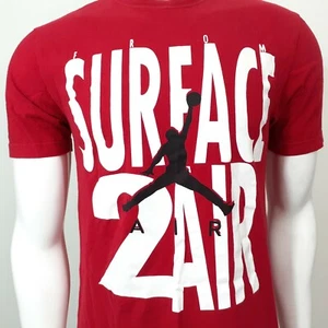 Jordan Herren Rot Kurzarm Rundhals Pullover Basic T-Shirt Größe Medium - Bild 1 von 8