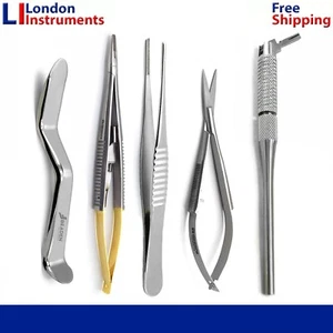 Kit de Instrumentos de Cirugía Maxilofacial Dental Micro Oral Castroveijo TC Herramientas de Laboratorio - Imagen 1 de 6