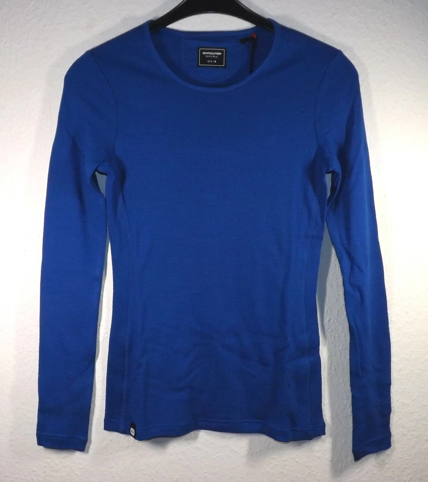 Reda Rewoolution Cocoon Women's Mesh Longsleeve T Shirt 180 Merino Wool Royal - Image 1 of 1