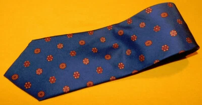 Gravata floral azul/vermelha BARNEYS NEW YORK FEITA NA ITÁLIA - GRAVATAS DE PESCOÇO - GRAVATAS DE DESIGNER. - Imagem 1 de 3