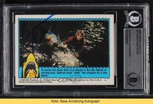 1983 Topps Jaws 3-D Terror Of The Tentacles! BAS Certified BGS Encased READ 3c7