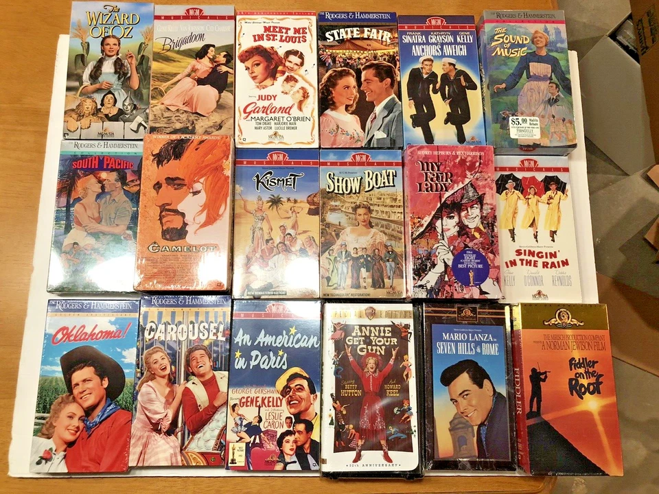 18 Factory Sealed VHS Iconic Musicals! - Image 1 of 1